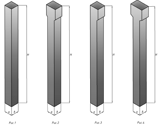 Колонны прямоугольного сечения для одноэтажных зданий (с.1.423.1-3/88)