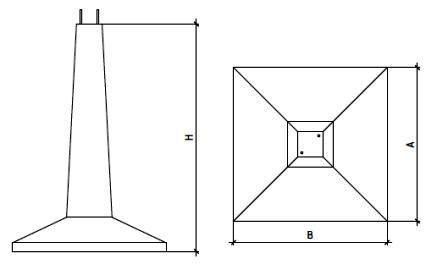 Фундамент прямостоечный